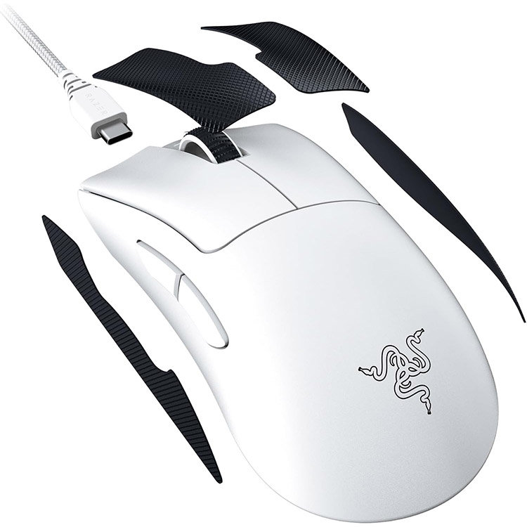 خرید موس Razer Deathadder V3 Pro - بی‌سیم - سفید